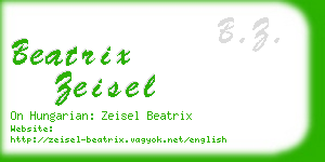 beatrix zeisel business card